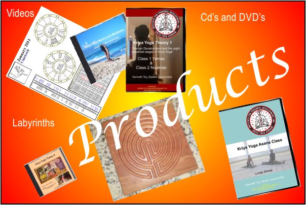 Welcome to Kriya Yoga Products click it to learn more about the Ashram Products offered. DVD, CD, Video, labyrinths.