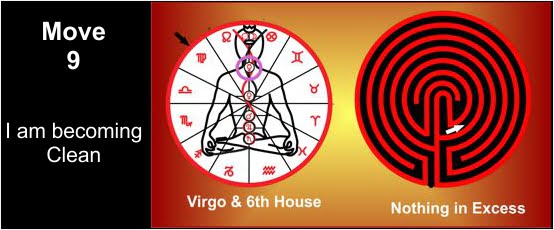 A slide for the 9th move in the Labyrinth.