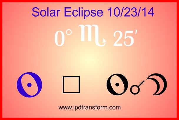 a poster for Transit 2 sun squaring the eclipse of 10/23/14.