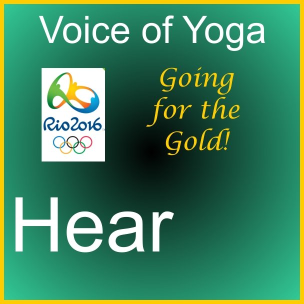 a poster for the radio show on Olympic Gold championships in Kriya Yoga