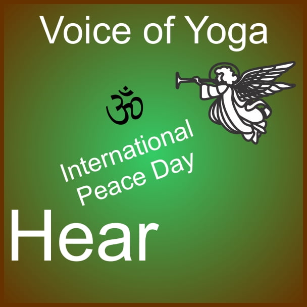 a poster for the radio show honoring international peace day.