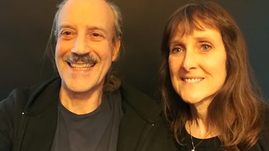 a picture of Lisa and Kenny doing the Modeling Air Quality and Union with the Divine radio show.