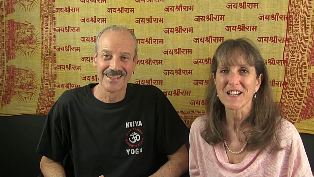 a picture of Lisa and Kenny doing the radio show on Realizing Your True Spiritual Nature.