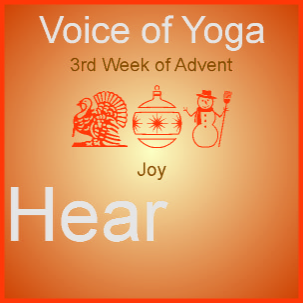 a poster for the radio talk show on Advent Joy.