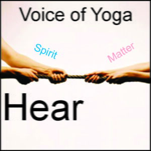 A poster for the radio talk show Renunciation to Overcome Materialism.