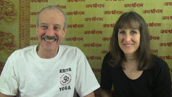 a picture of Lisa and Kenny doing the radio talk show on Laughter 2018.