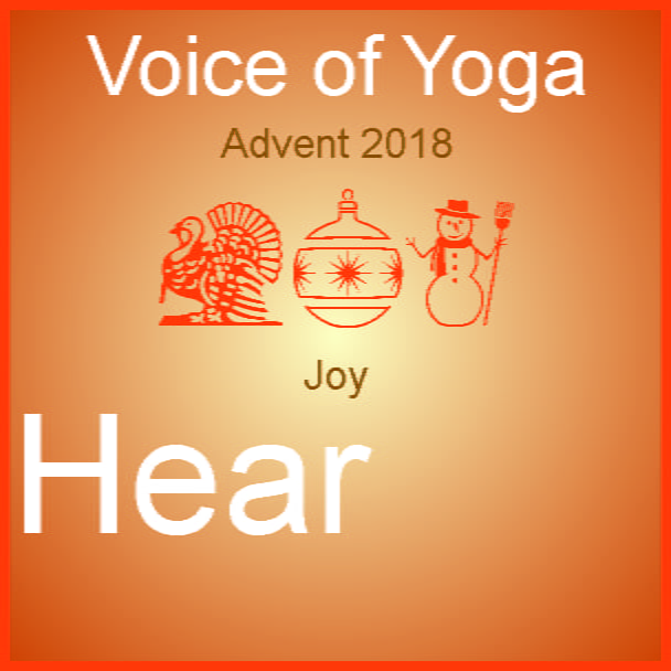 A poster for the radio talk show Advent 2018 the Week of Joy.