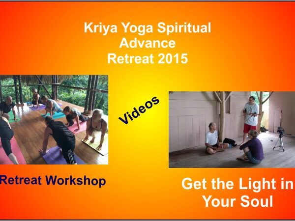 A poster for the Kriya Yoga Spiritual Advance Retreat workshop video. KYSA WS.