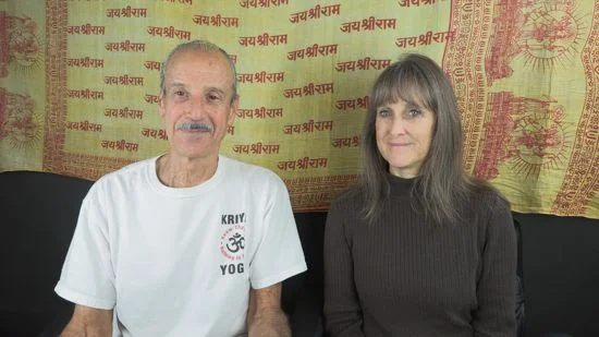 A picture of Lisa and Kenny doing the radio talk show Eclipse Utility titled Utilizing the Solar Eclipse Cycle. 