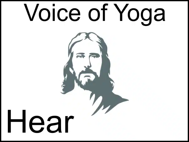 A poster for the radio talk show on Christ Yoga titled The Function of Christ in Kriya Yoga.