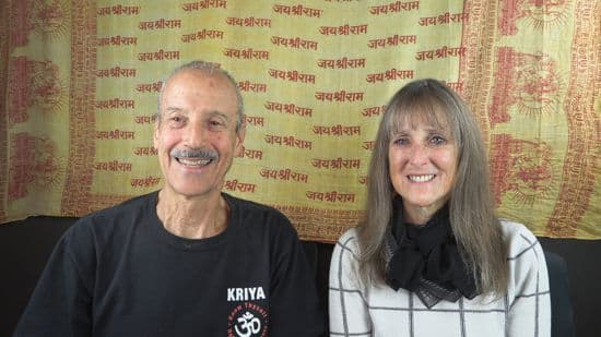 A picture of Lisa and Kenny doing the radio talk show on Divine Language titled The Language of Divine Mind.