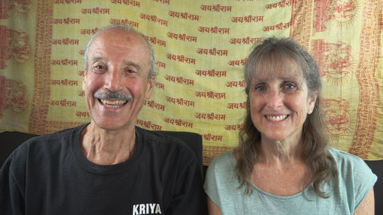 A picture of Lisa and Kenny doing the radio talk show Graduating From Belief to Faith.