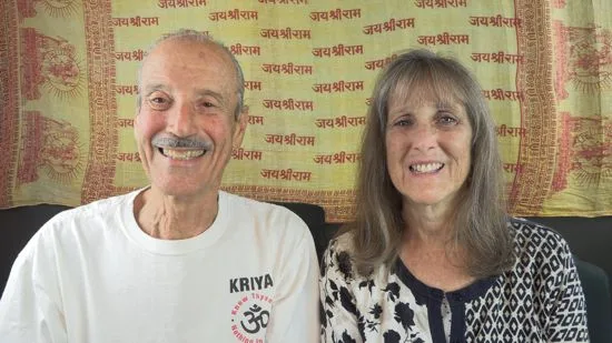 A picture of Lisa and Kenny doing the radio talk show titled Utilizing the Lunar Eclipse 10-28-23