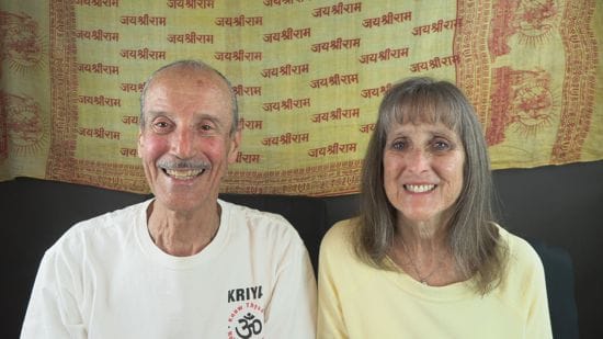 A picture of Lisa and Kenny doing the radio talk show titled Gaining the Spiritual Sense of Truth.