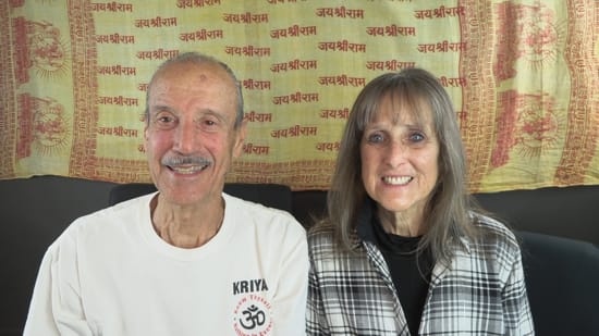 A picture of Lisa and Kenny doing the podcast titled Imprisonment Through Mortal Belief.