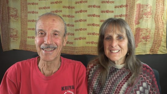 A picture of Lisa and Kenny doing the podcast titled Sagety Found Outside Numbers.