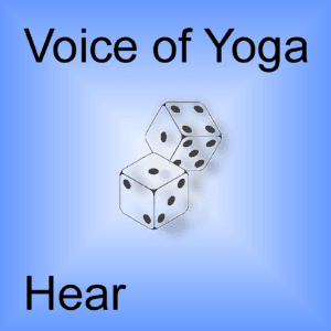 A poster for the podcast titled Christ or Crapshoot; Principle or Dice.