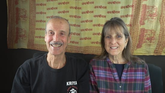 A picture of Lisa and Kenny doing the podcast titled Rendering the Divine Law Void. 