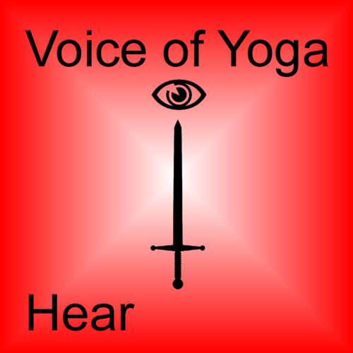 A poster for the podcast titled Practicing Sheathing the Sword of Fear.