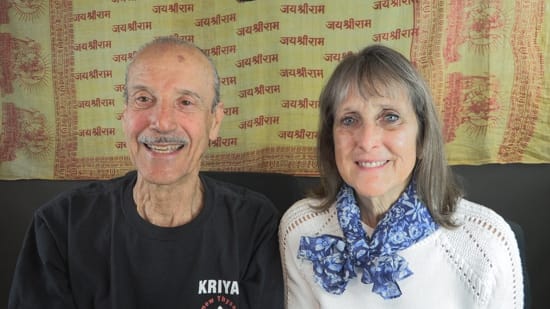 A picture of Lisa and Kenny doing the podcast titled Spiritual Life Isn't Fair.
