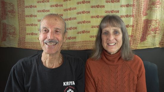 Lisa and Kenny doing the podcast titled Submitting the Personal for the Divine. 